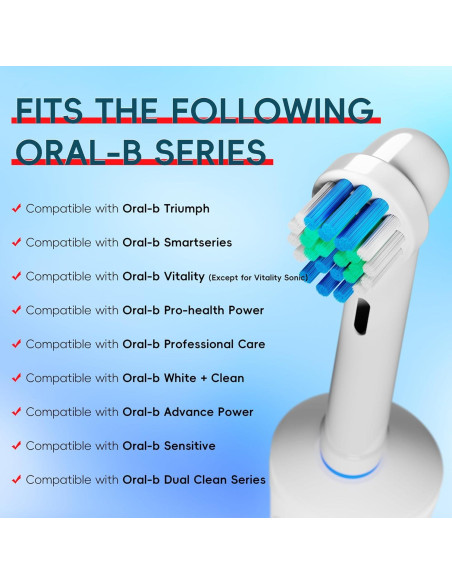 Cabezas de cepillo de dientes Oral B Linfrey 16PC Suave Cabezas de cepillo de dientes Oral B Linfrey 16PC Suave