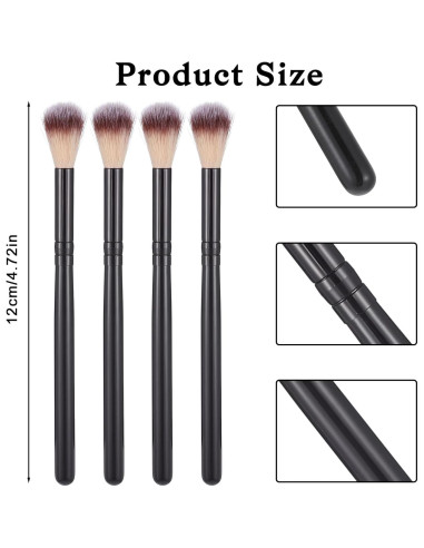 Set de 4 Brochas de Sombra de Ojos QfwdfcTrenz 12 cm