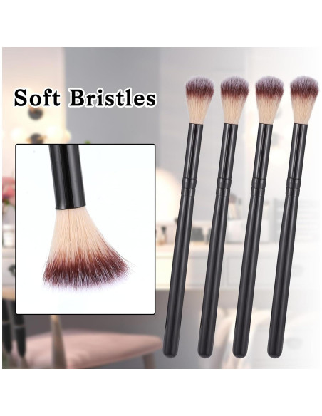 Set de 4 Brochas de Sombra de Ojos QfwdfcTrenz 12 cm Set de 4 Brochas de Sombra de Ojos QfwdfcTrenz 12 cm