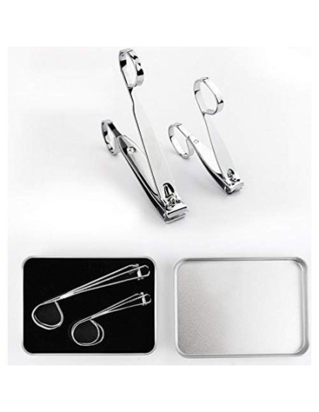 Set de Cortauñas KRISMYA EZ Grip Acero al Carbono 2 Piezas Set de Cortauñas KRISMYA EZ Grip Acero al Carbono 2 Piezas