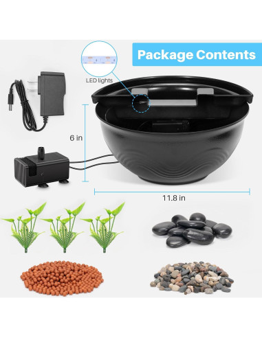 Sistema de Riego Solar Automático 8W con Estanque de Peces