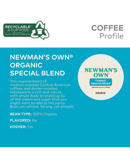 Café Extra Fuerte Newman's Own Organics K-Cups 18 Unidades Café Extra Fuerte Newman's Own Organics K-Cups 18 Unidades