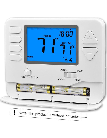 Termostato Suuwer S721 Bomba de Calor No Programable 2H/1C Termostato Suuwer S721 Bomba de Calor No Programable 2H/1C