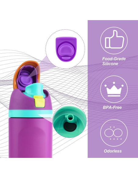 4 Tapones y Círculos de Sello Silicona PEUTIER para Botellas Owala 4 Tapones y Círculos de Sello Silicona PEUTIER para Botellas Owala