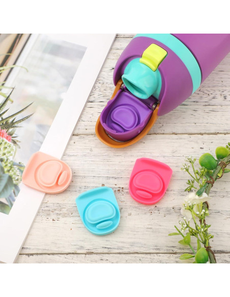 4 Tapones y Círculos de Sello Silicona PEUTIER para Botellas Owala 4 Tapones y Círculos de Sello Silicona PEUTIER para Botellas Owala