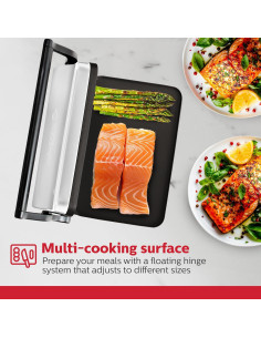 Plancha Eléctrica Holstein Housewares para Sándwiches 31.4x15.2cm 2