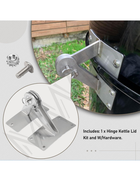 Kit de Junta de Bisagra Acero Inoxidable MWEDP para Weber 18.5/22.5 Kit de Junta de Bisagra Acero Inoxidable MWEDP para Weber 18.5/22.5