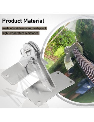 Kit de Junta de Bisagra Acero Inoxidable MWEDP para Weber 18.5/22.5