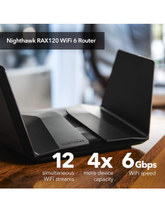 Router NETGEAR Nighthawk AX6000 Doble Banda 12 Flujos 325 m 2
