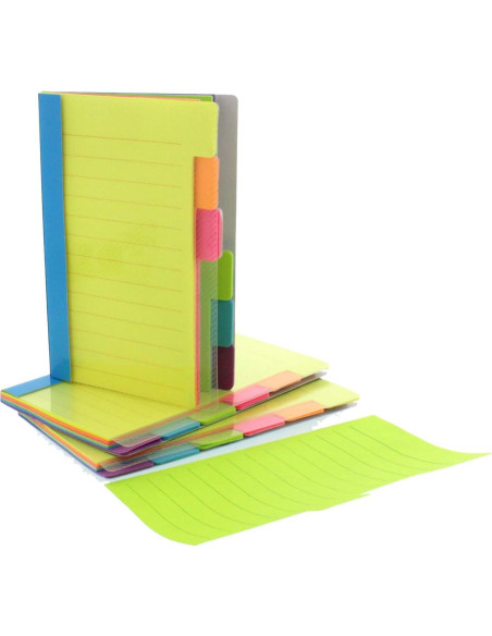 Notas Adhesivas Divisorias Redi-Tag, 120 Hojas Rayadas 10.16x15.24cm Notas Adhesivas Divisorias Redi-Tag, 120 Hojas Rayadas 10.16x15.24cm