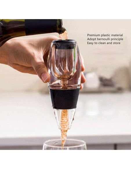 Aireador de Vino Semme con Filtro de Malla y Diseño Transparente Aireador de Vino Semme con Filtro de Malla y Diseño Transparente