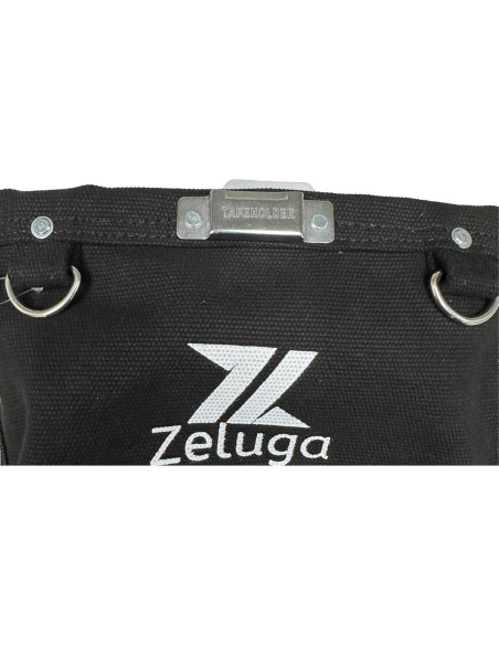Bolsa de Herramientas de Lona Zeluga 28 oz Negra con Cierre Bolsa de Herramientas de Lona Zeluga 28 oz Negra con Cierre