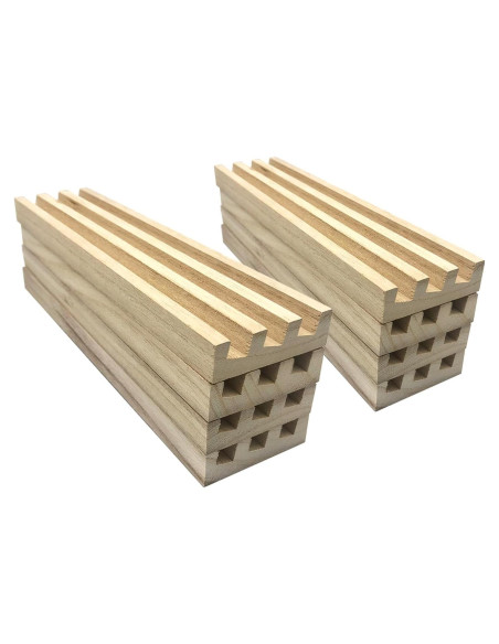 Juego de 8 Soportes de Dominó de Madera Yuanhe - Organizador para Juegos Juego de 8 Soportes de Dominó de Madera Yuanhe - Organizador para Juegos