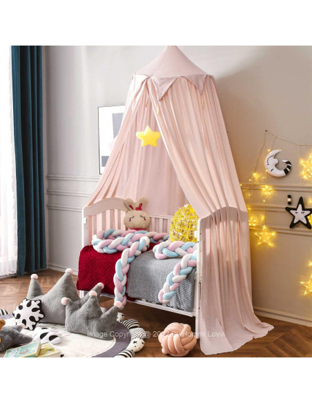 Dosel de Cama Princesa Hommi Lovvi Rosa Claro 280cm Dosel de Cama Princesa Hommi Lovvi Rosa Claro 280cm