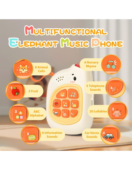 Teléfono Musical Interactivo para Bebés YT 6-12 Meses Teléfono Musical Interactivo para Bebés YT 6-12 Meses