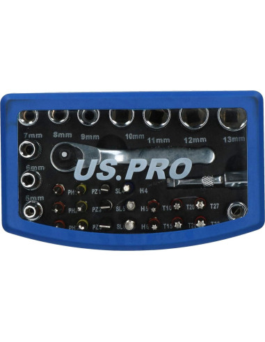 Juego de Llaves de Vaso Metrico AB Tools Mini 4-13 mm