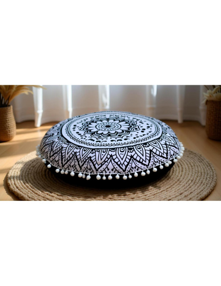 Funda de Almohada Redonda CRAFT KALA 32" Algodón Bohemio Funda de Almohada Redonda CRAFT KALA 32" Algodón Bohemio