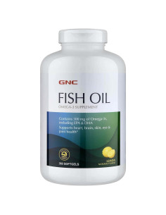Suplemento Omega 3 GNC Aceite de Pescado 300mg 360 Softgels