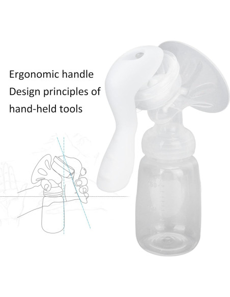 Bomba de Lactancia Manual HURRISE 150ml Portátil Ergonomica Bomba de Lactancia Manual HURRISE 150ml Portátil Ergonomica