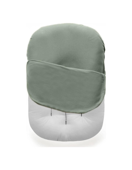 Funda de Cojín para Bebé MOZAH - Algodón Orgánico 78x60cm Verde Funda de Cojín para Bebé MOZAH - Algodón Orgánico 78x60cm Verde