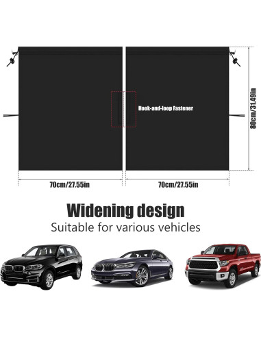 Cortinas de Privacidad para Automóviles Abizarch - 140x80 cm