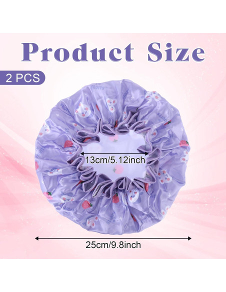 Gorros de Ducha para Niños BOHUIZ 2 PCS Impermeables Gorros de Ducha para Niños BOHUIZ 2 PCS Impermeables