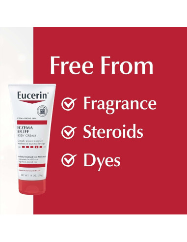 Crema Corporal Eucerin Alivio Eczema 396.9 g Avena Coloidal