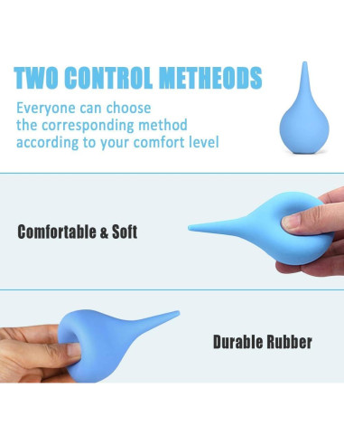 Paquete de 3 Jeringas de Bulbo Canumer para Oídos 27ml 65ml 90ml