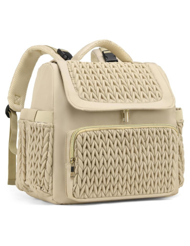 Mochila para Pañales Impermeable Taslan Marrón Topo 20L