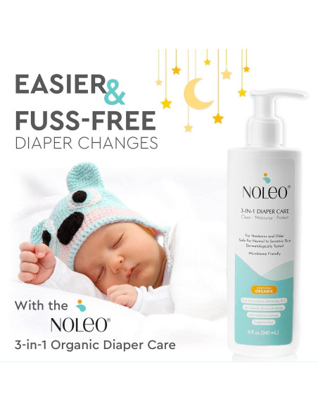 Crema para Bebés NOLEO 3-en-1 226.8 g - Cuidado de Pañales Crema para Bebés NOLEO 3-en-1 226.8 g - Cuidado de Pañales