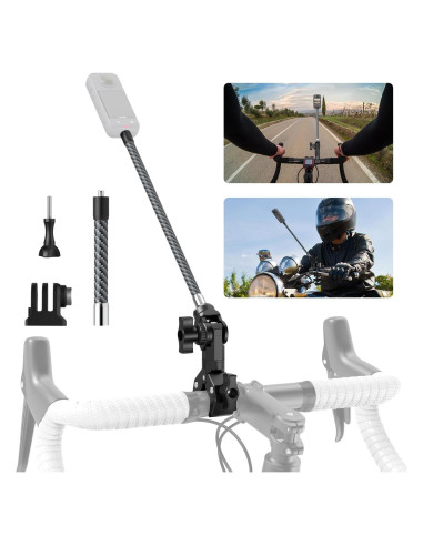 Soporte de Manillar de Bicicleta KOQEIEY 360 para Insta360 y GoPro