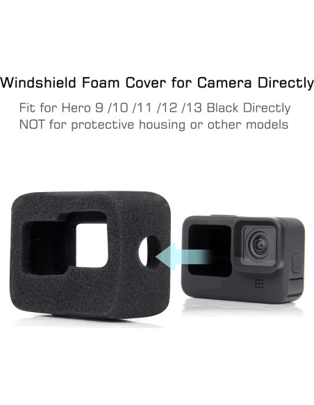Cubierta Windslayer GEPULY para GoPro Hero 9 10 11 12 13 - Reducción Ruido Cubierta Windslayer GEPULY para GoPro Hero 9 10 11 12 13 - Reducción Ruido