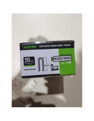 Grampas de Corona Estrecha Meite 18 Calibre 1" 4000 PCS