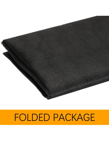 Kit de Reemplazo de Pantallas de Ventana 119x299 cm Negro