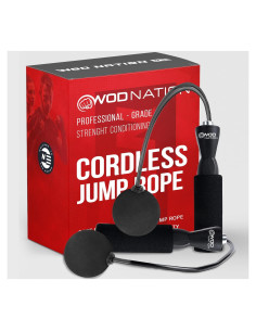 Cuerda de Salto Sin Cuerda WOD Nation Negra - Fitness Ergonómica