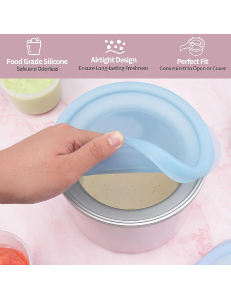 Tapas de Silicona Reutilizables Purekra para Tazón Cuisinart 1.5QT Tapas de Silicona Reutilizables Purekra para Tazón Cuisinart 1.5QT