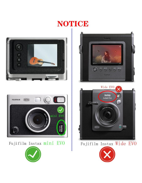 Tapa de lente para cámara Fujifilm Instax Mini Evo - Aluminio Tapa de lente para cámara Fujifilm Instax Mini Evo - Aluminio