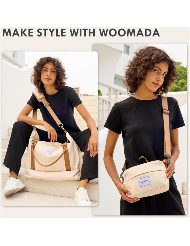 Bolsa de Fin de Semana WOOMADA para Mujeres - Púrpura