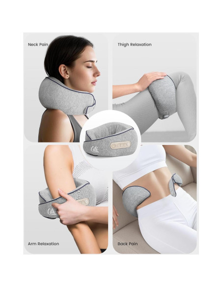 Masajeador de Cuello Inalámbrico CILI CL-6476 con Calor 2500mAh Masajeador de Cuello Inalámbrico CILI CL-6476 con Calor 2500mAh