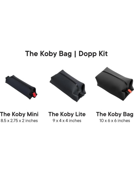 TOOLETRIES Koby Lite Dopp Kit - Organizador de Aseo 22.9x10.2cm TOOLETRIES Koby Lite Dopp Kit - Organizador de Aseo 22.9x10.2cm