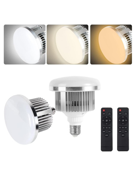 Kit de 2 Bombillas LED Fotográficas Skytex 85W E27 2700-6400K Kit de 2 Bombillas LED Fotográficas Skytex 85W E27 2700-6400K
