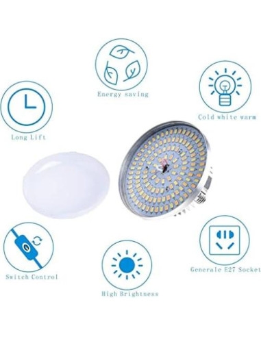Kit de 2 Bombillas LED Fotográficas Skytex 85W E27 2700-6400K