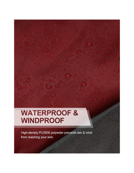 Manta con Capucha C-LIGHT 200x150cm Impermeable Rojo Vino Manta con Capucha C-LIGHT 200x150cm Impermeable Rojo Vino