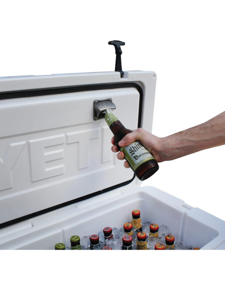 Abrebotellas montado en pared YETI de acero inoxidable Abrebotellas montado en pared YETI de acero inoxidable