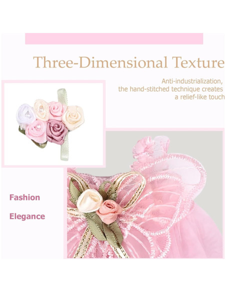 Conjunto de Ropa para Muñecas 15cm/17cm LB - Vestido Rosa con Accesorios Conjunto de Ropa para Muñecas 15cm/17cm LB - Vestido Rosa con Accesorios