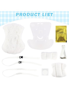 Asiento de coche para muñecas TDDS9 15-17cm Blanco 2