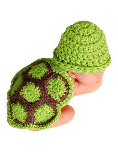 Conjunto de Disfraz de Tortuga Verde Bebé Bluetop 0-6 meses