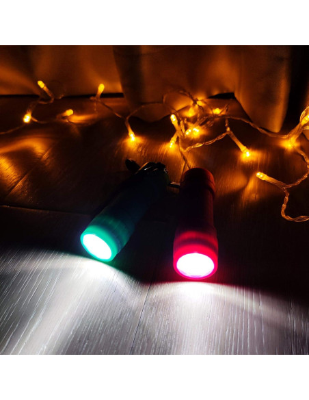 Juego de 4 Linternas LED FASTPRO 9 LED 30 Lúmenes con Baterías Juego de 4 Linternas LED FASTPRO 9 LED 30 Lúmenes con Baterías