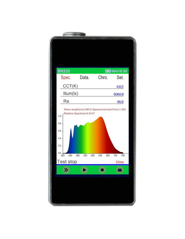 Espectrómetro de Mano ZFD BN320 - Medidor de Luz 380-780nm