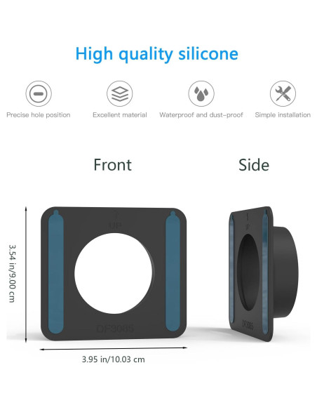 Funda de Silicona para G-oogle Nest Cam Interior 2da Gen Negra Funda de Silicona para G-oogle Nest Cam Interior 2da Gen Negra